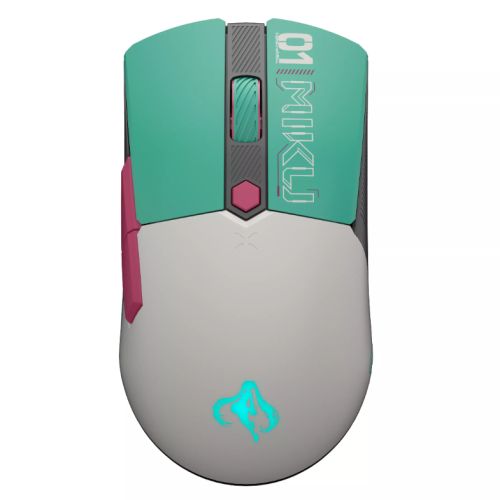 Asus TUF Gaming Mini Wireless/Bluetooth Mouse Hatsune Miku Edition, Tri-Mode Connectivity, 12000 DPI, 6 Programmable Buttons, PTFE Feet